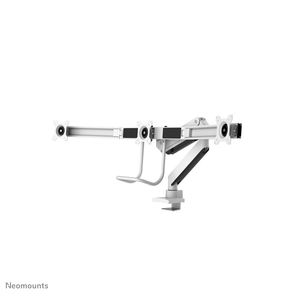 Neomounts NM-D775DX3WHITE Brazo de monitor 17-27" - resorte de gas - Topfix - Tope-a-180°